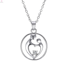 Festival Schmuck Zirkon Geschenke Ich liebe dich Mom Anhänger Halskette für Muttertag